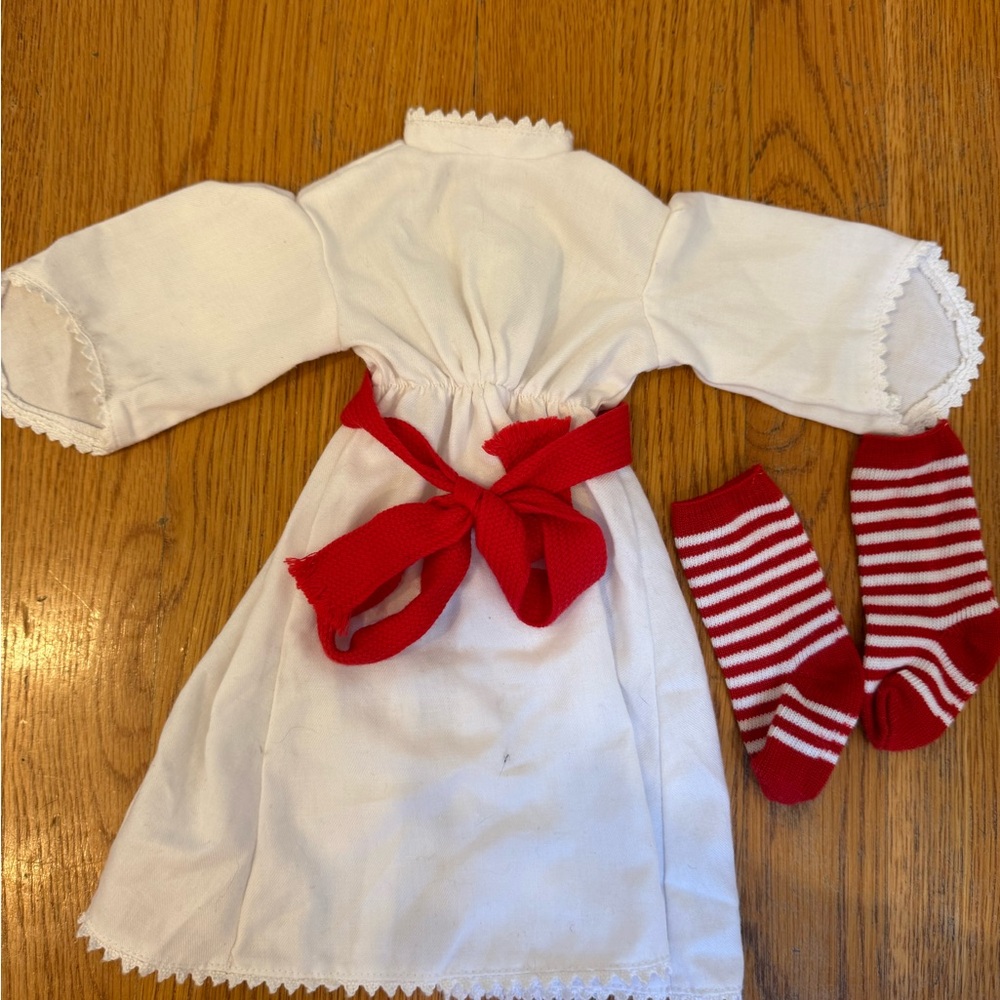 American Girl Doll Rare Kirsten Dress and Socks and Striped Socks RETIRED